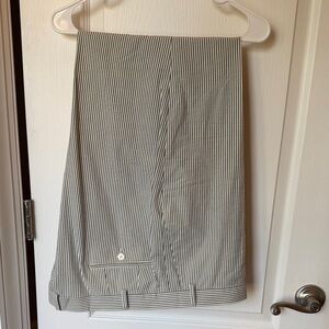 Lauren Ralph Lauren Seersucker Trousers - Cream and Navy